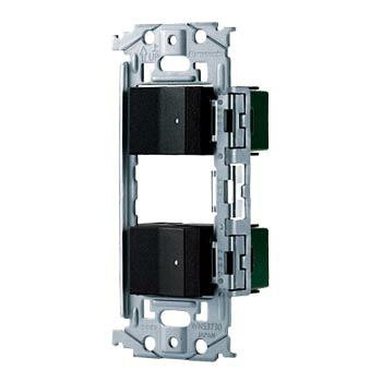 電設資材 パナソニック　WNSS51595B　SO-STYLE 埋込スイッチセット ほたるスイッチC×2 3路 マットブラック