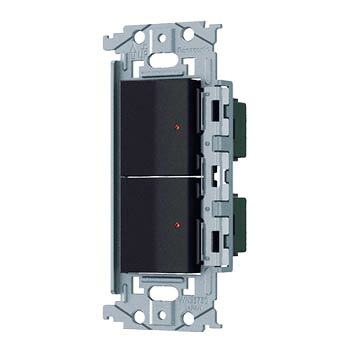 電設資材 パナソニック　WNSS53797B　SO-STYLE 埋込ロングハンドルスイッチセット パイロットスイッチC 4A&times;2 マットブラック｜まいどＤＩＹ