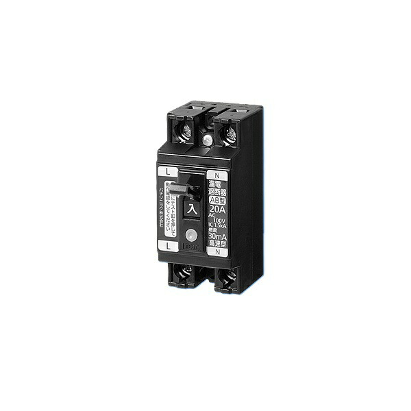 パナソニック BJS3012N 電設資材 小形漏電ブレーカ 30AF O.C付 2P2E 30A 10mA