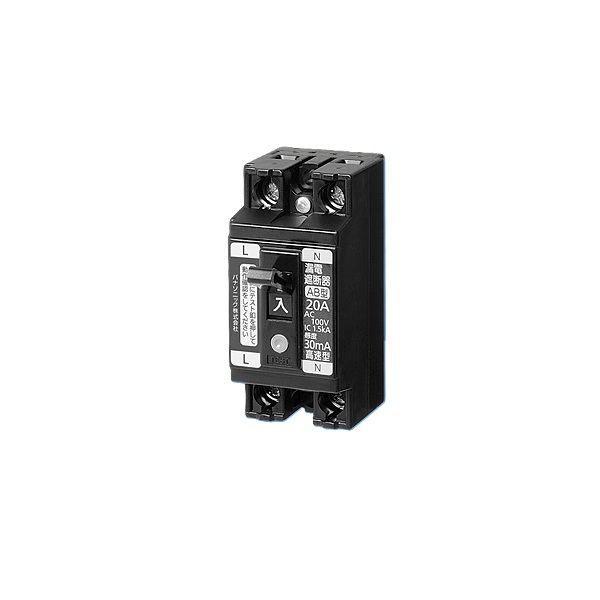 パナソニック BJS3022N 電設資材 小形漏電ブレーカ 30AF O.C付 2P2E 30A 15mA