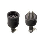 電設資材 パナソニック　WA3330　防水ゴムコードコネクタ セット品 3P 30A 250V