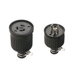 電設資材 パナソニック　WA5331　ブラック 引掛防水ゴムコードコネクタ セット品 3P 30A 250V