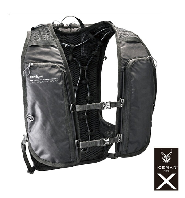 山真 ICMPX2-BLV-SET アイスマンベストプロ XII ICEMAN PRO XII ブラック 水冷服 [最短翌営業日出荷][本州四国送料無料]