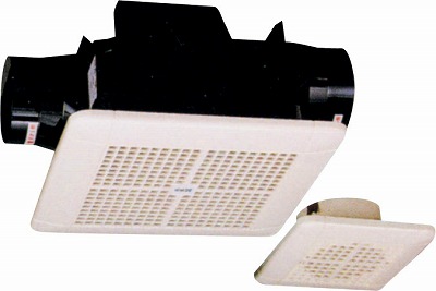 高須産業 TK-225RN 換気扇 天井用換気扇 パイプ径φ100 開口寸法225～240mm角 50Hz・60Hz共用 シロッコファン 排気 2部屋同時換気タイプ