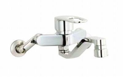 水栓金具 INAX/LIXIL　SF-WM433SY　キッチン用 壁付 クロマーレS(エコハンドル) シャワー付 一般地 [★]｜まいどＤＩＹ