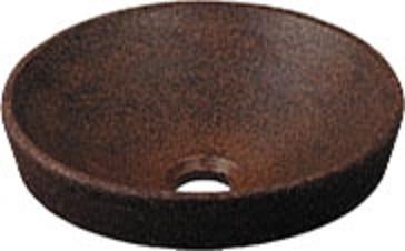 洗面所 カクダイ　493-012-M　丸型手洗器 窯肌 [♪■]