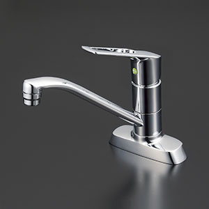 水栓金具 KVK　KM5081TV8R2E　流し台用シングルレバー式混合栓 吐水口回転規制80°(eレバー)