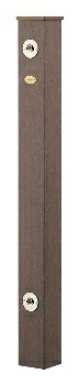 カクダイ 624-161 水栓柱(樹脂木) 木目調 木調 900mm 角型 ABS（木粉入り） 水道柱 水栓スタンド ガーデン 庭 屋外 おしゃれ