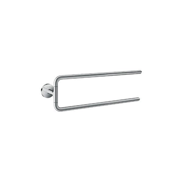 ハンスグローエ 42822000 アクサーユニバーサルサーキュラーアクセサリー タオルホルダー ダブルハンドル クロム ♪ 29,258円