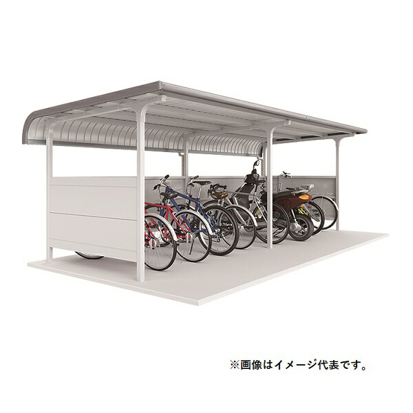 イナバ物置 『※九州限定※ BM-24L-2』 自転車置場 2連棟 一般型 BMシリーズ 柱埋め込み方式 12台収納 ♪