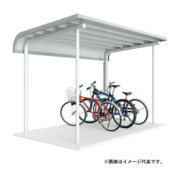 イナバ物置 『※九州限定※ BP-24SU』 自転車置場 基本棟(1棟型) 多雪型 BP-Sシリーズ 埋め込み式 6台収納 ♪