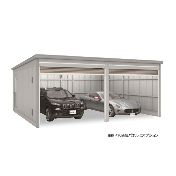イナバガレージ 『※関東限定※ GRN-3657HL-2 豪雪地型』 ガレーディア ハイルーフ 2台収納タイプ ♪