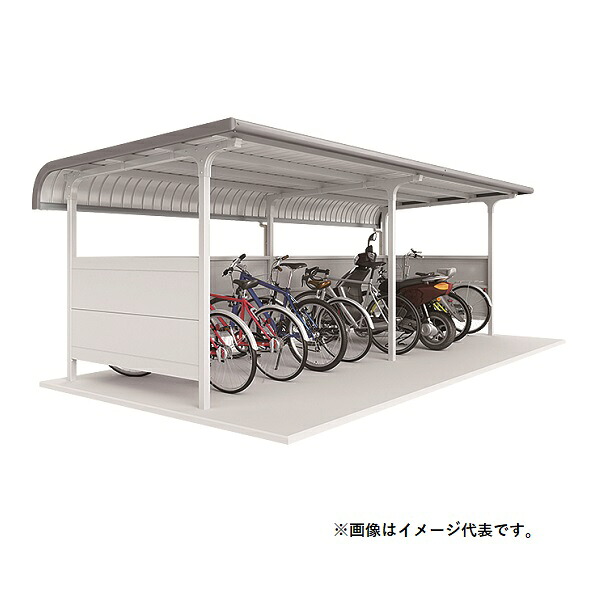 イナバ物置 『※関東限定※ BM-24L-2』 自転車置場 2連棟 一般型 BMシリーズ 柱埋め込み方式 12台収納 ♪｜まいどＤＩＹ 169,077円