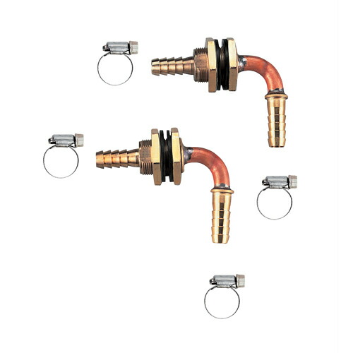 水栓金具 カクダイ　415-800　ユニットバス貫通金具(ペアホース用) [□]