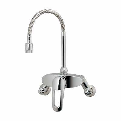 水栓金具 カクダイ　192-027　シングルレバー混合栓(壁付) シャワーつき [■] 18,207円