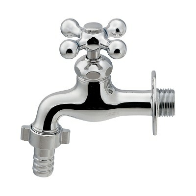 カクダイ 701-421 水栓金具 横水栓 カップリング付