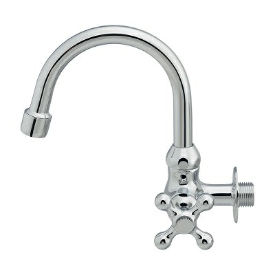 カクダイ 708-131 水栓金具 泡沫横形スワン水栓