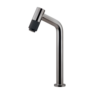 カクダイ 716-080B-DS 水栓金具 立水栓 トール buttobi 甍 90°ハンドル開閉 ダークシルバー