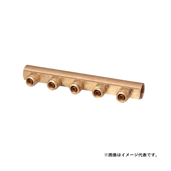 オンダ 【WH-2007-13-S 青銅】 WH型 ダブルロックヘッダー 共用 呼び径Rc3/4&times;13A [□]｜まいどＤＩＹ