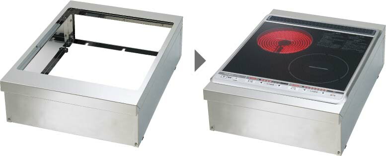 楽天市場】三菱 CS-ZWAKU60 ビルトイン型用設置枠 トップ幅60cm IH