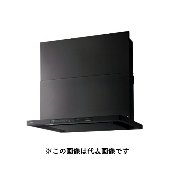 ノーリツ NFG9S25MBA レンジフード Curara クララ コンロ連動なし スリム型ノンフィルター（シロッコファン） 90cm ブラック スライド前幕板同梱 ♪