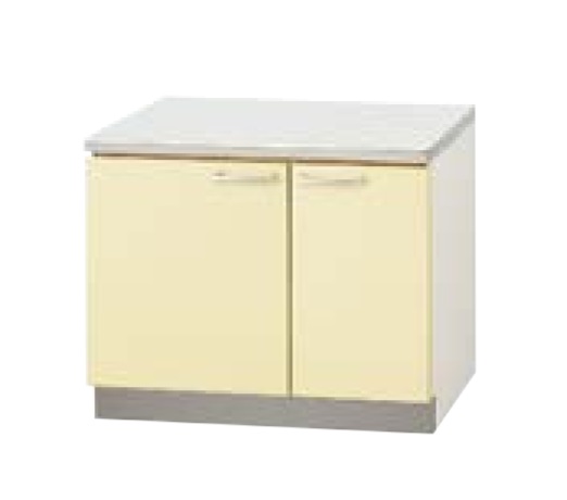 クリナップ 【TAY-75K イエロー】 木キャビキッチン さくら コンロ台 底板ステンレス貼り 間口75cm ♪｜まいどＤＩＹ