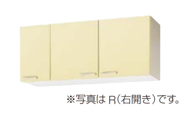 クリナップ 【WT4B-120F モカウッド】 木キャビキッチン さくら ショート吊戸棚(不燃仕様) 可動棚板1段 間口120cm ♪|まいどDIY