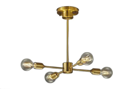大光電機(DAIKO) DCH-42488YG シャンデリア 調光(調光器別売) キャンドル色 LED ランプ付 真鍮｜まいどＤＩＹ
