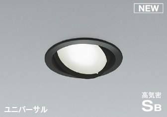 コイズミ照明　AD1207B50　ダウンライト 埋込穴φ100 非調光 LEDランプ 昼白色 高気密SB ユニバーサル ブラック
