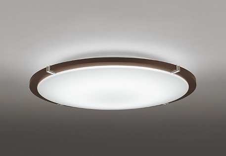 オーデリック OL251445BRE シーリングライト 12畳 調光 調色 Bluetooth コントローラー別売 LED一体型 電球色~昼光色 住宅用非常灯付 エボニーブラウン|まいどDIY