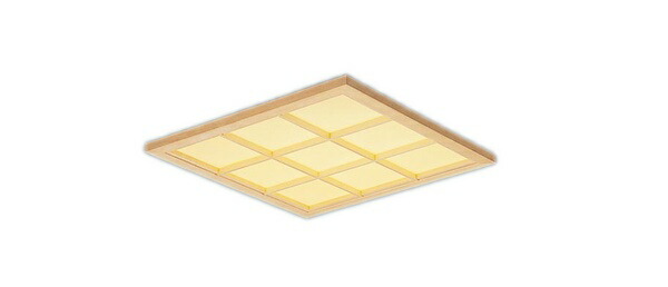 パナソニック XL573WATZLA9 一体型LEDベースライト 調光(ライコン別売) LED(電球色) 天井埋込型 和紙柄パネル(木製格子) スクエアタイプ 白木 受注品[§]