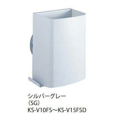 ナスタ　KS-V10FS-SG　屋外換気口 ステンレス／耐外風タイプ／防火ダンパー無 適用パイプ:スパイラル管(内径φ100) シルバーグレー [♪▲]