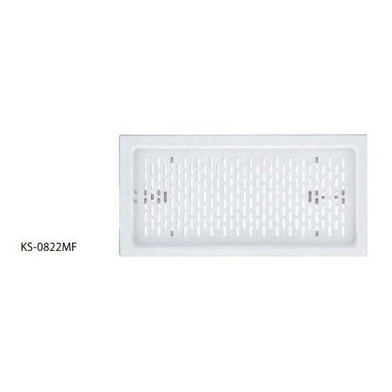 ナスタ　KS-0822MF-SG　軒天換気口 スチール／ダンパー付 ダンパー(ヒューズ式):100℃ シルバーグレー [♪▲]