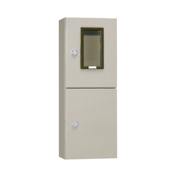 日東工業 引込計器盤キャビネット OMS-22 水切防水 木板ベース付き ライトベージュ 配電 分電 未使用品 | 日東工業 OMS-B引込計器盤キャビネット 水切、防塵･防水パッキン付 屋根付 2段扉200×500×1030mm  ライトベージュ OMS-14B | ブレーカー・ブレーカーボックス | DIY・工具・ガーデン 通販