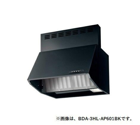 リンナイ　BDA-3HL-AP901BK　換気扇 台所 レンジフード 幅90cm 総高さ60cm スタンダード(シロッコファン・ブーツ型) BDAシリーズ ブラック [≦]｜まいどＤＩＹ