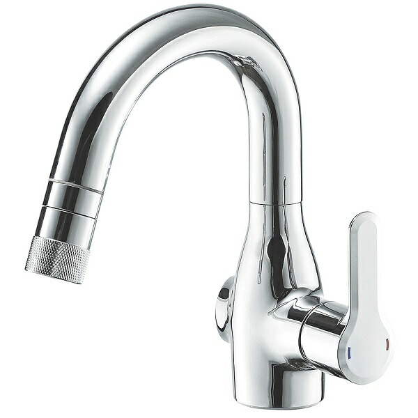 SANEI/三栄水栓 水栓金具 EK370E シングルスプレー混合栓 センサー式 本体側面センサー コンセント式｜まいどＤＩＹ