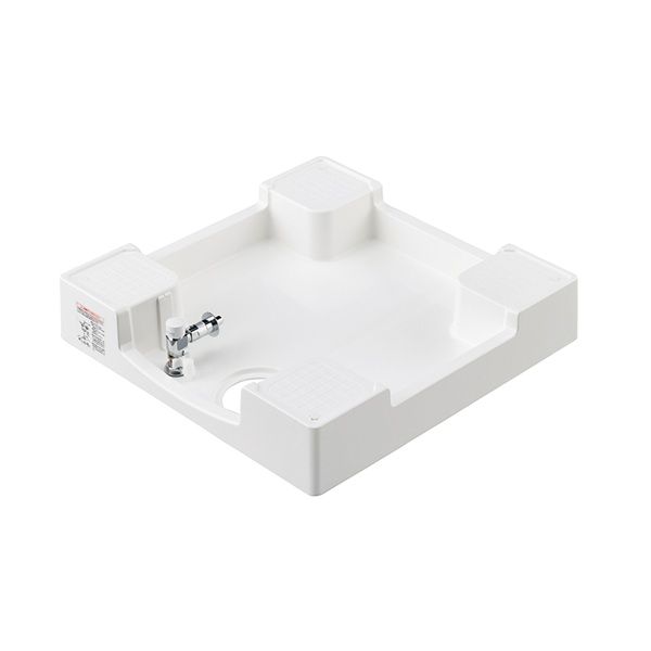 SANEI/三栄水栓 H5410S6-W-640 洗濯機用品 洗濯機パン 洗濯機パン(洗濯機用水栓付) ホワイト