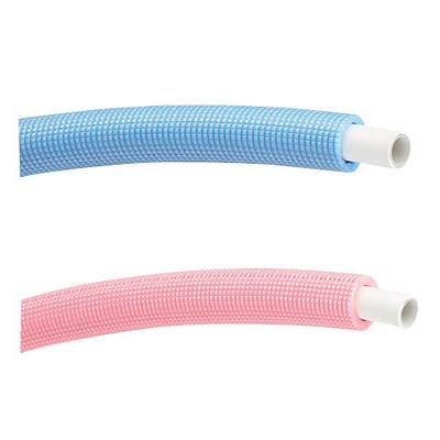 水栓金具 三栄水栓　T1021R-2-16A-10-R　配管用品 保温材付アルミ複合耐熱ポリエチレン管(赤) 給湯用 受注生産品 [§]