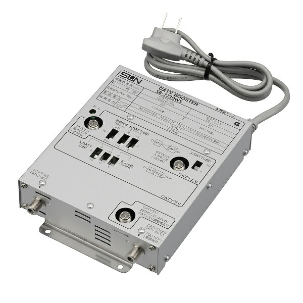 楽天市場】サン電子 CBCA35W CS・BS・CATVブースタ 35dB型 屋内用 共同