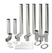 長府/サンポット 煙突関連品＜煙突呼び径106（3.5寸）用＞ 煙突セット 【SS-35-1】 [♪■] 17,915円