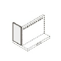サンウェーブ/LIXIL　RSP-A-665HK　レンジフード別売パーツ ASRシリーズ用横幕板 高さ70cm用 ブラック [△]