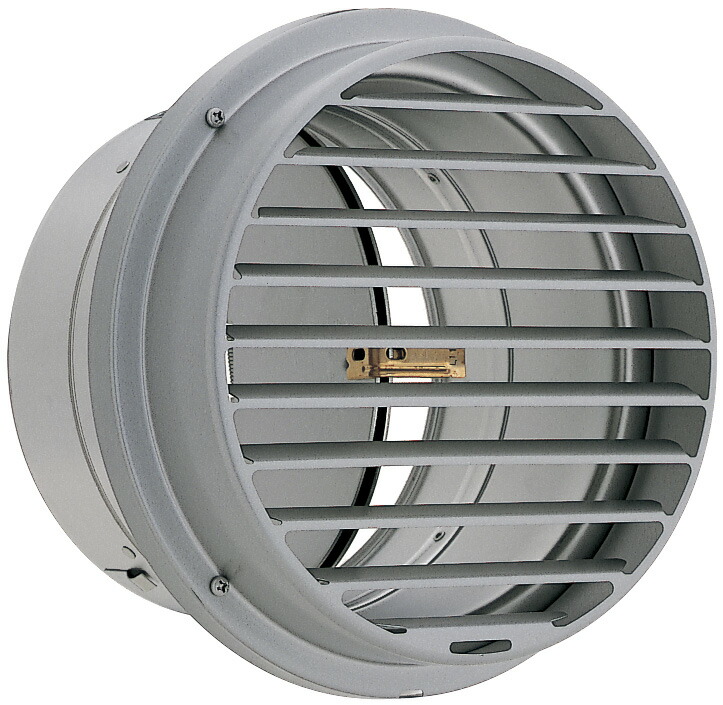 ユニックス SG125A5MDSPBL 換気扇 厚型グリル 横ガラリ 防火ダンパー付 72℃型式 5メッシュ ♪
