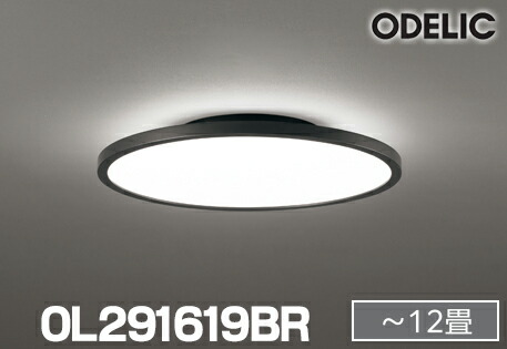 『在庫あり』 オーデリック OL291619BR シーリングライト 12畳 調光調色 Bluetooth リモコン付 LED一体型 高演色LED 黒色 ☆