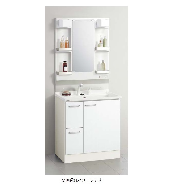 クリナップ 【M-H751GAEH + BGAL752HTVWEQT】 BGAシリーズ 間口75cm ミラーキャビネット+洗面化粧台引出しタイプ スムースホワイト [♪△] 33,974円