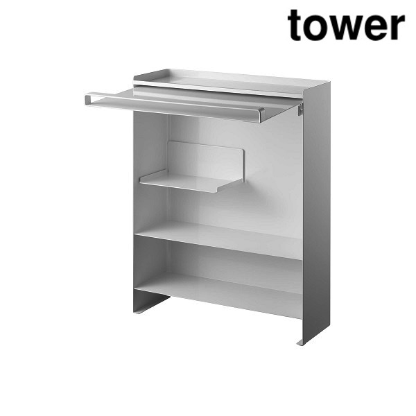 楽天市場】山崎実業 6003 隠せる調味料ラック タワー ホワイト