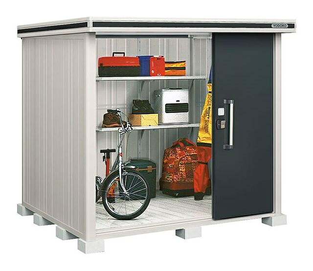 【関東限定配送】ヨド物置 エルモ　LMD-2218　間口2m22cm ×奥行1m87cm 標準高タイプ 一般型 2連片引き戸タイプ [♪▲]