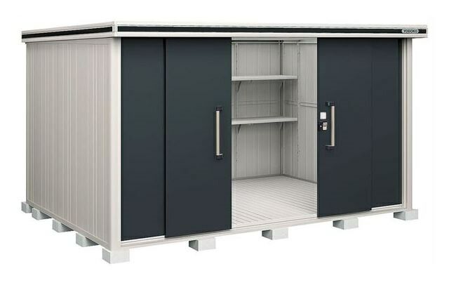 【関東限定配送】ヨド物置 エルモ　LMDS-3625　間口3m62cm ×奥行2m57cm 標準高タイプ 積雪型 引き分け戸タイプ [♪▲]