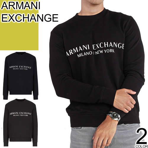 Armani Exchange ブラック トレーナー Lサイズ ARMANI EXCHANGE アルマーニ エクスチェンジ トレーナー