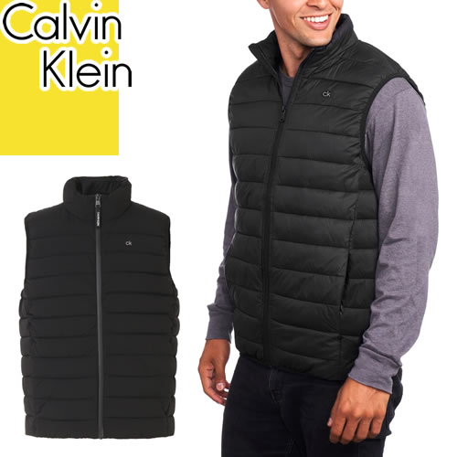 【楽天市場】カルバンクライン Calvin Klein ダウンベスト ライトダウン 中綿 アウター メンズ 軽量 防寒 ゴルフ 大きいサイズ