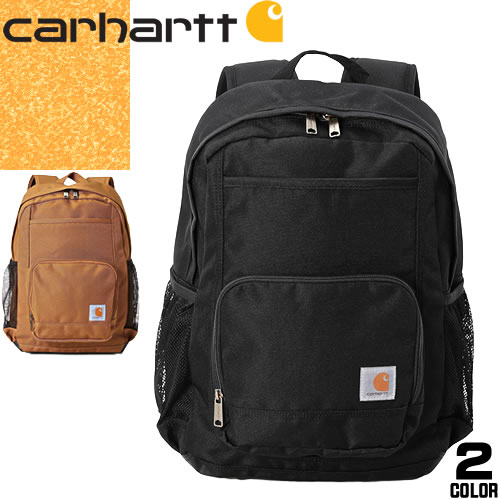 カーハート Carhartt リュック リュックサック バックパック デイパック メンズ レディース ワークバッグ 通勤 通学 アウトドア ストリート おしゃれ 小さめ 軽量 ブランド 防水 黒 ブラック ブラウン 23L SINGLE COMPARTMENT BACKPACK B0000275